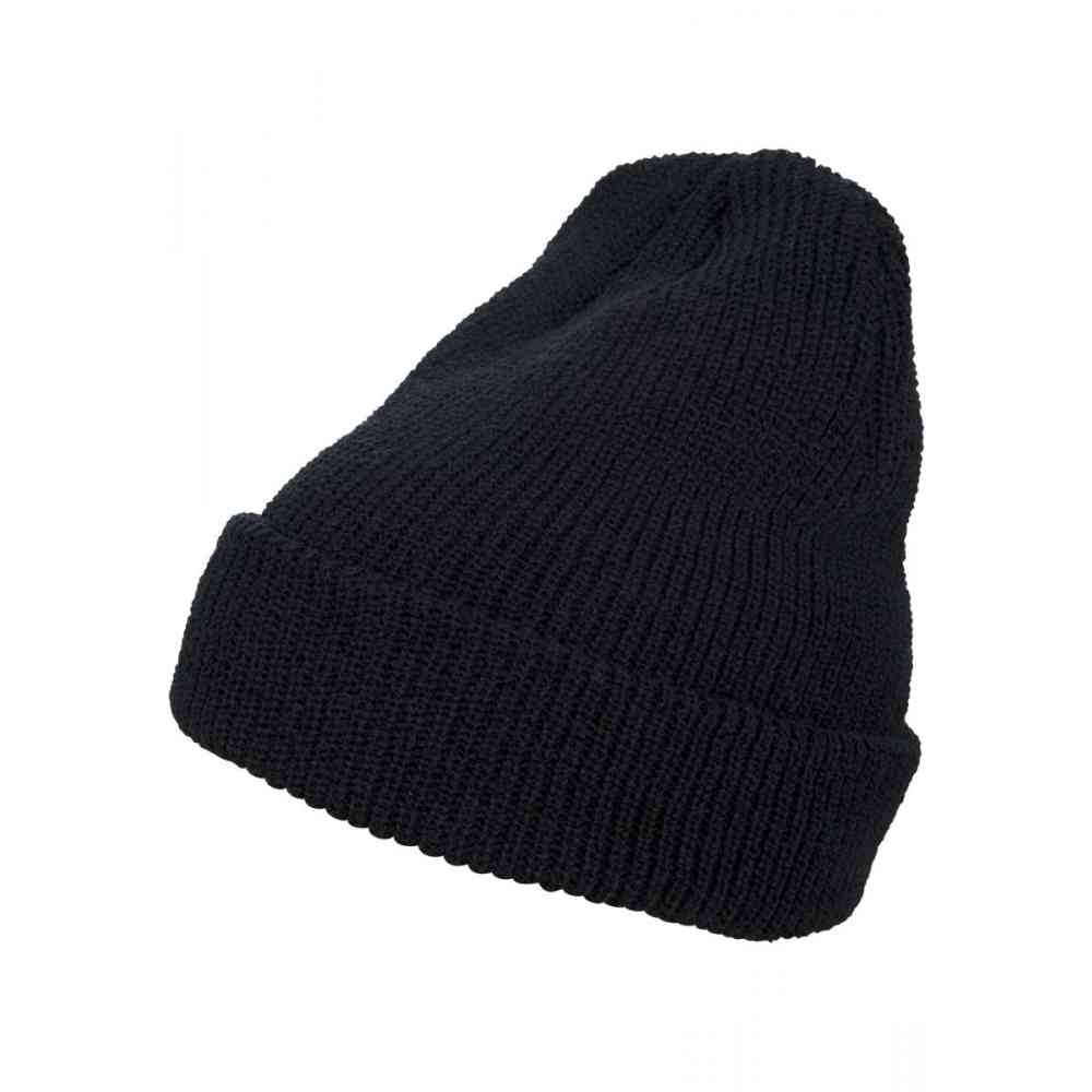 Flexfit - Long Knit Beanie black one size Bonnet - Noir
